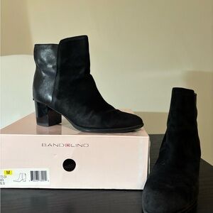 Bandolino Black Planta Ankle Boots Size 8